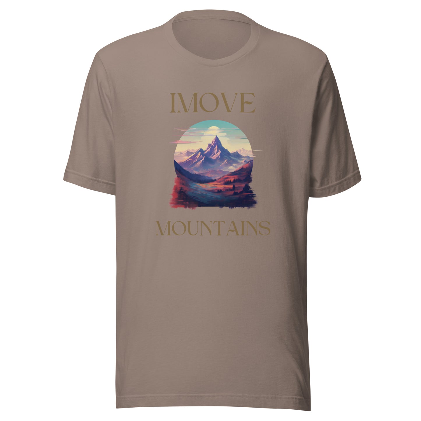 I Move Mountains - Black Gold Modern Mythological T-Shirt