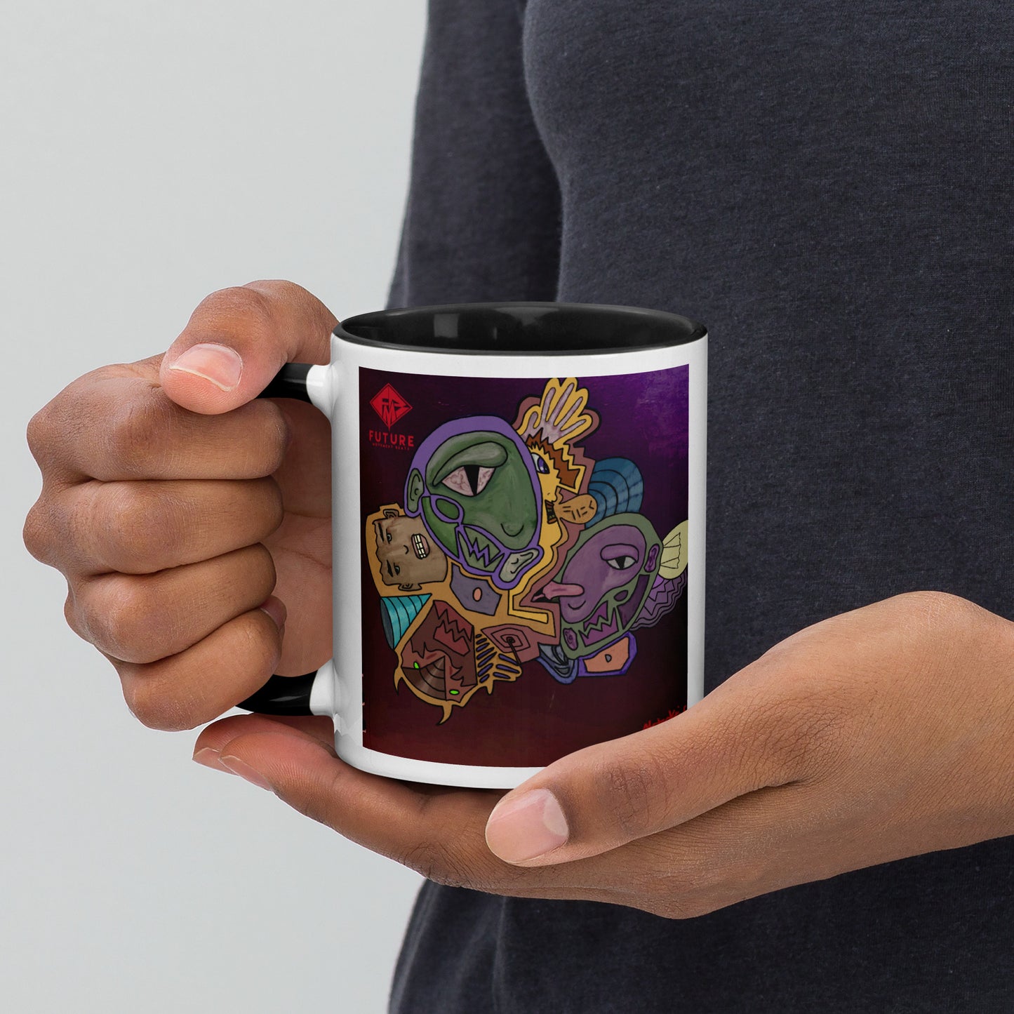 Abstraktius Artimus - Abstrakt Noize Mug With Color Inside
