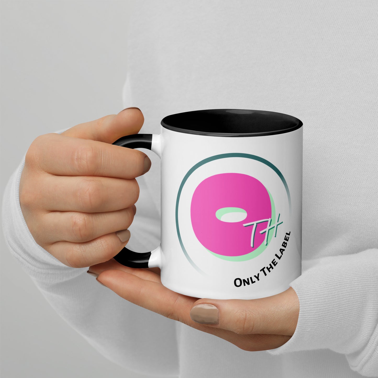 Only The Label Mug With Color Inside