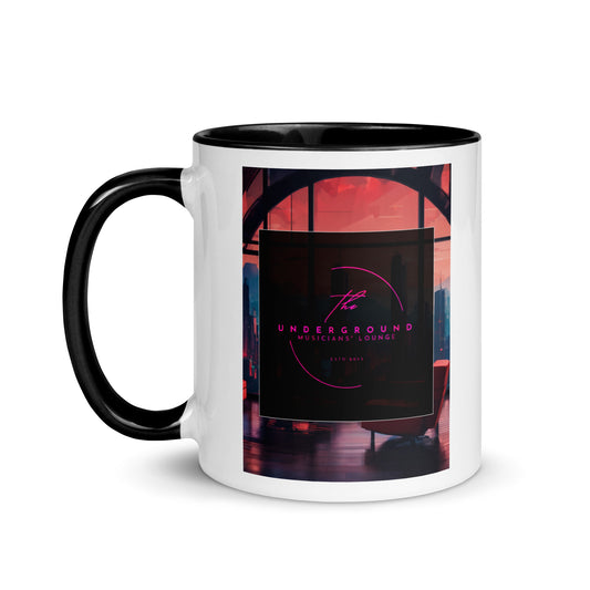 The Underground Musician's Lounge Mug With Color Inside