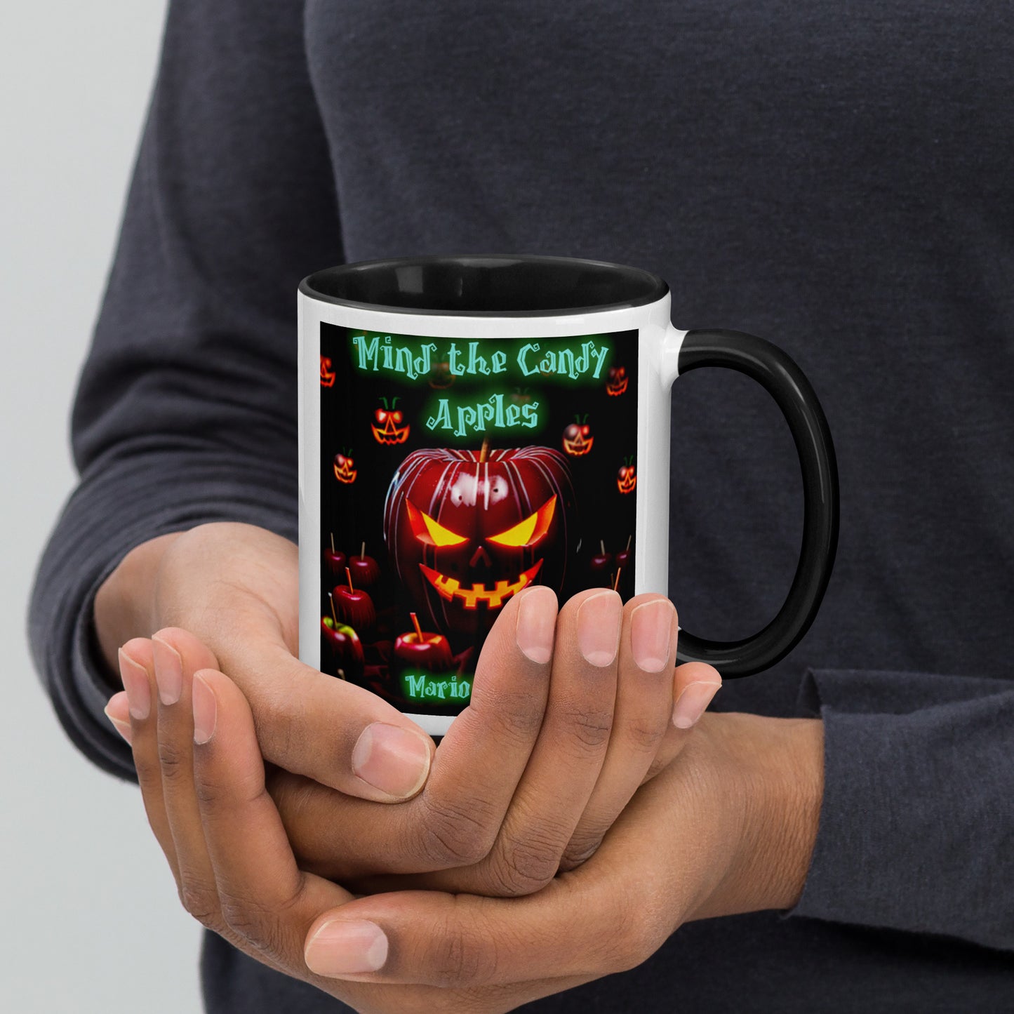 Mario Marino - Mind The Candy Apples Mug With Color Inside