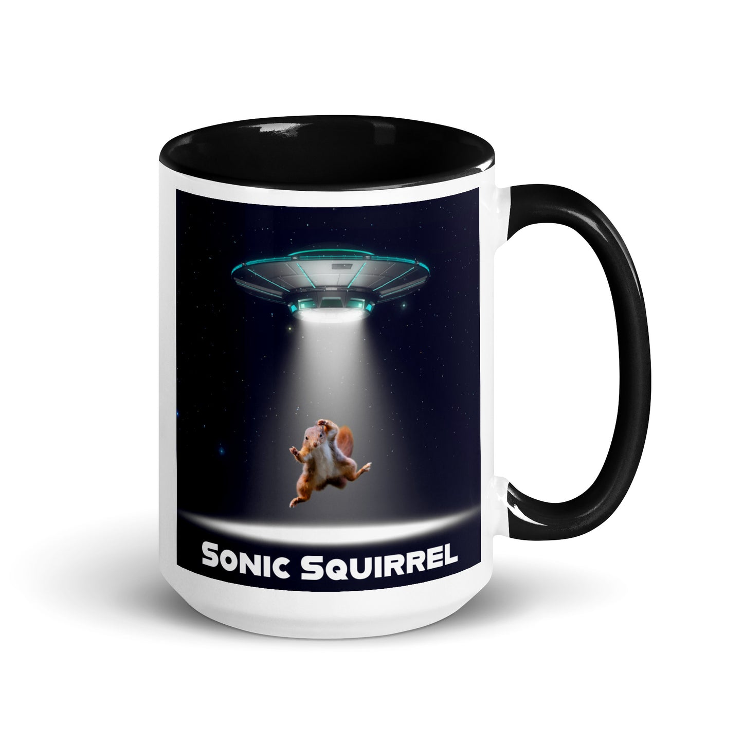 Sonic Squirrel Abduction Mug With Color Inside