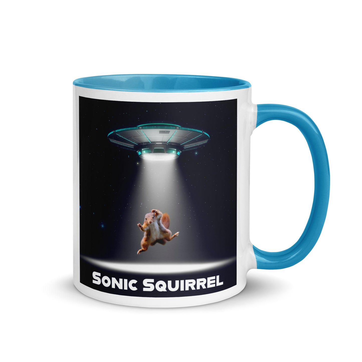 Sonic Squirrel Abduction Mug With Color Inside