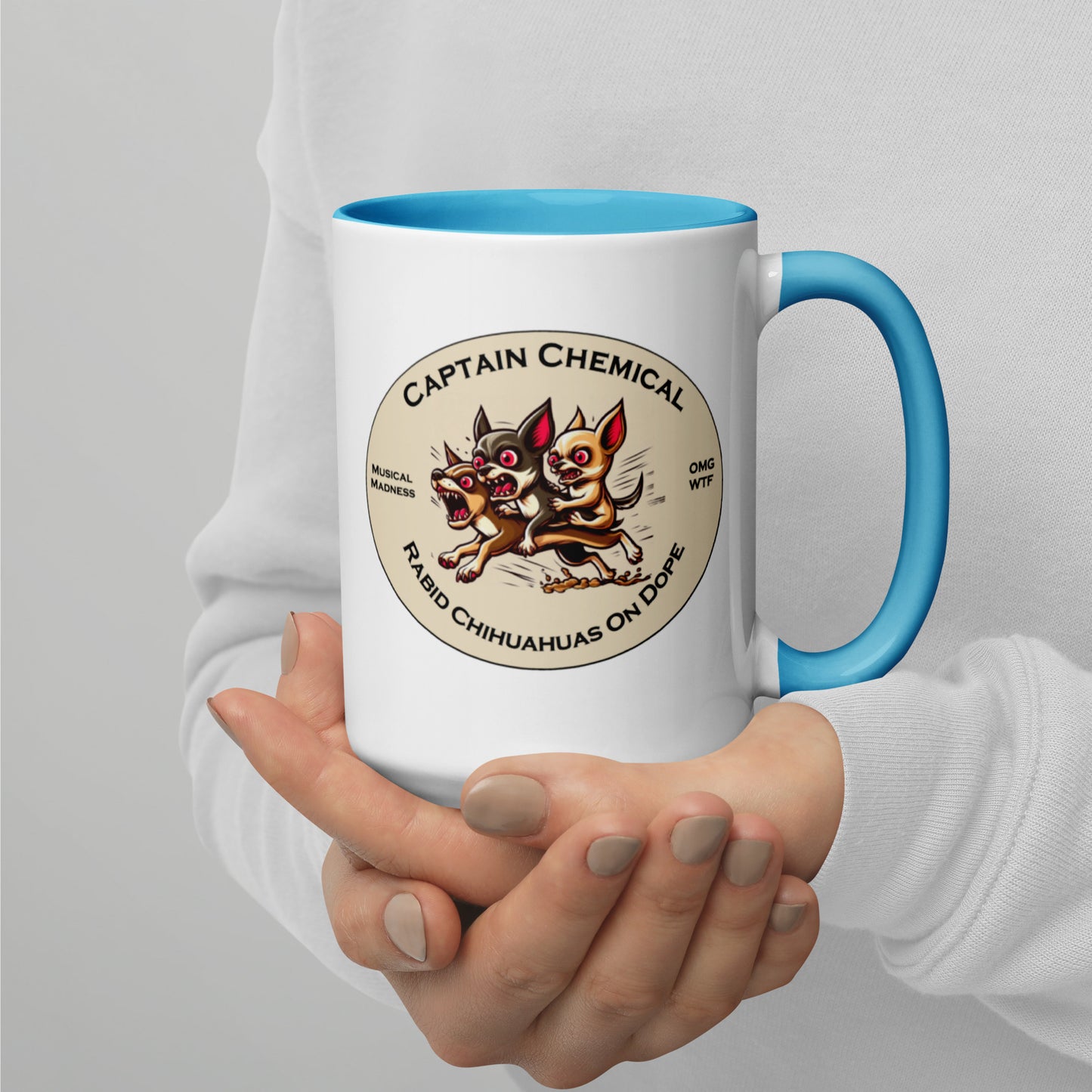 Captain Chemical Chihuahuas Mug With Color Inside