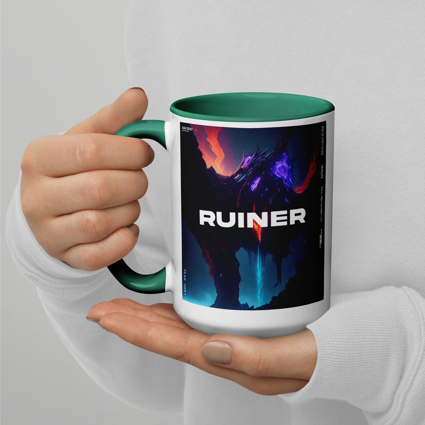 Kian Dray - Ruiner Mug With Color Inside