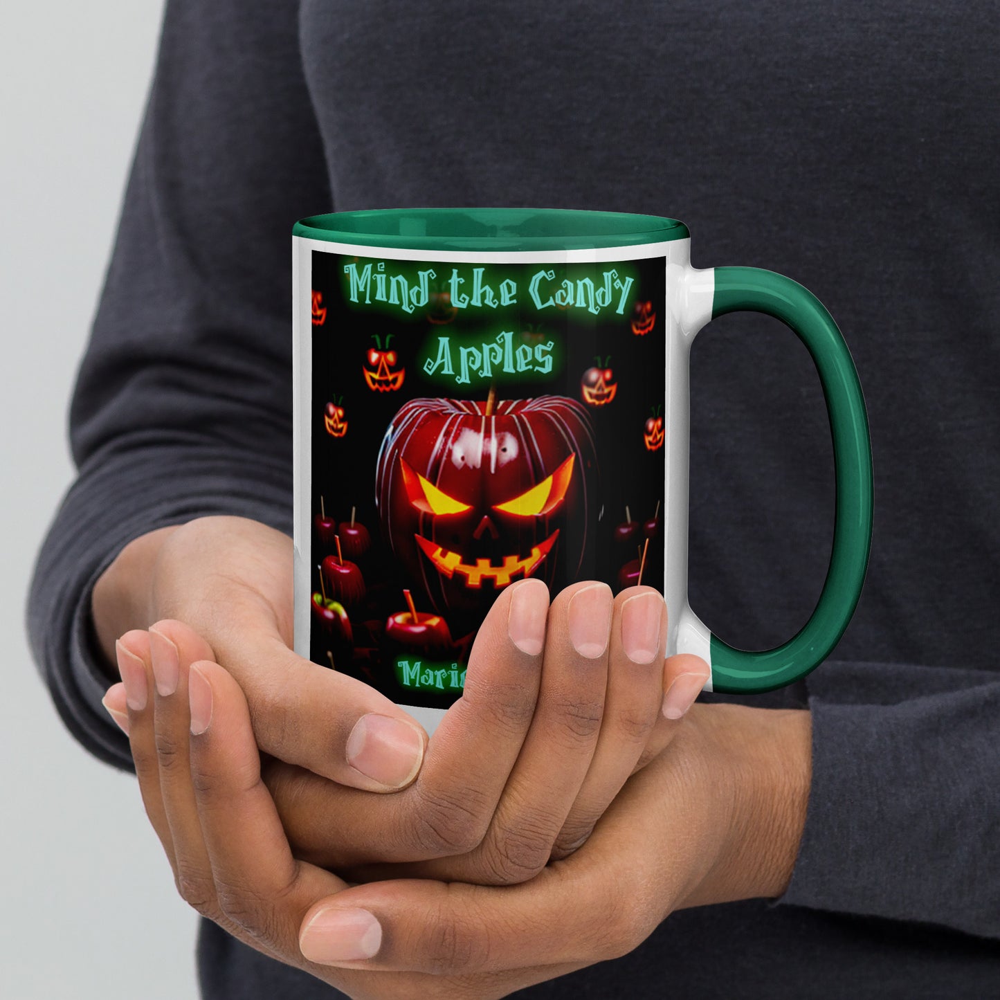 Mario Marino - Mind The Candy Apples Mug With Color Inside