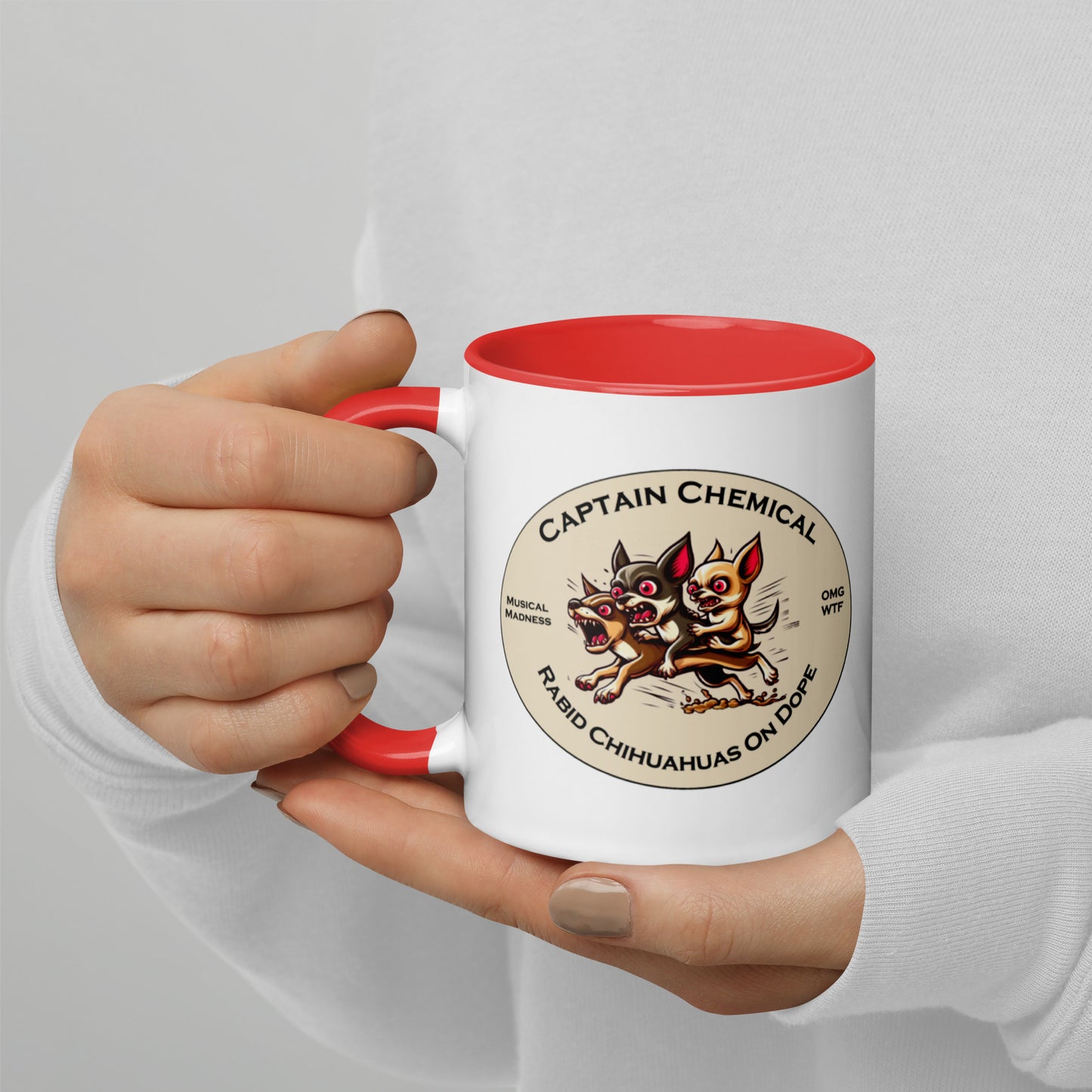 Captain Chemical Chihuahuas Mug With Color Inside