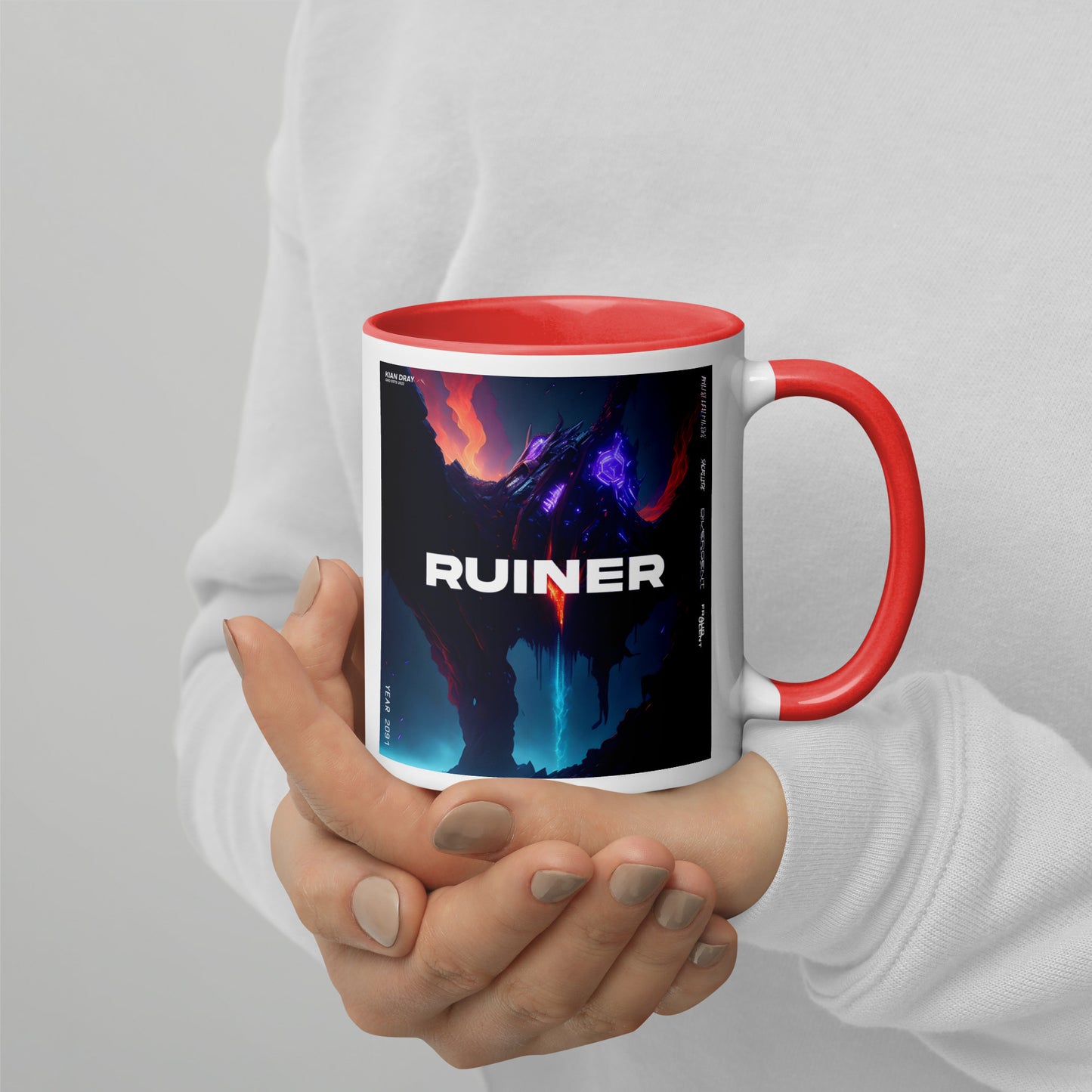 Kian Dray - Ruiner Mug With Color Inside