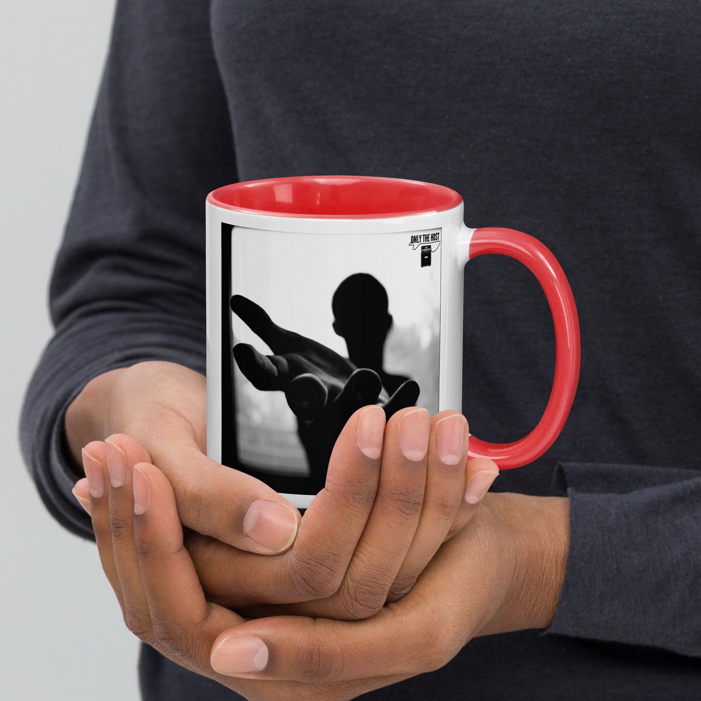 Only The Host - Out Of Reach Mug With Color Inside