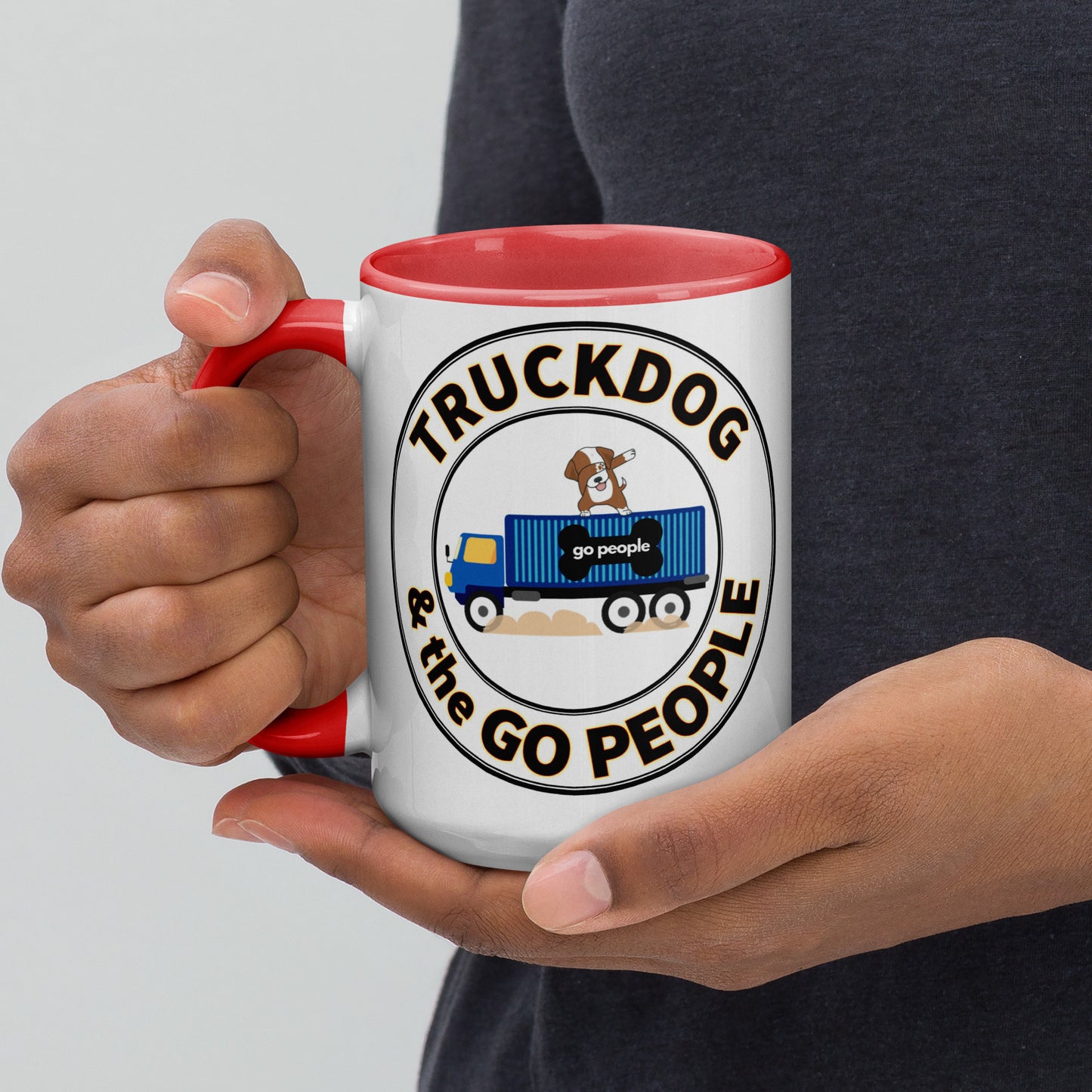 TruckDog & The Go People Truck Dab Mug With Color Inside