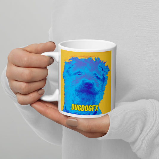 DugDogFX Logo White Glossy Mug