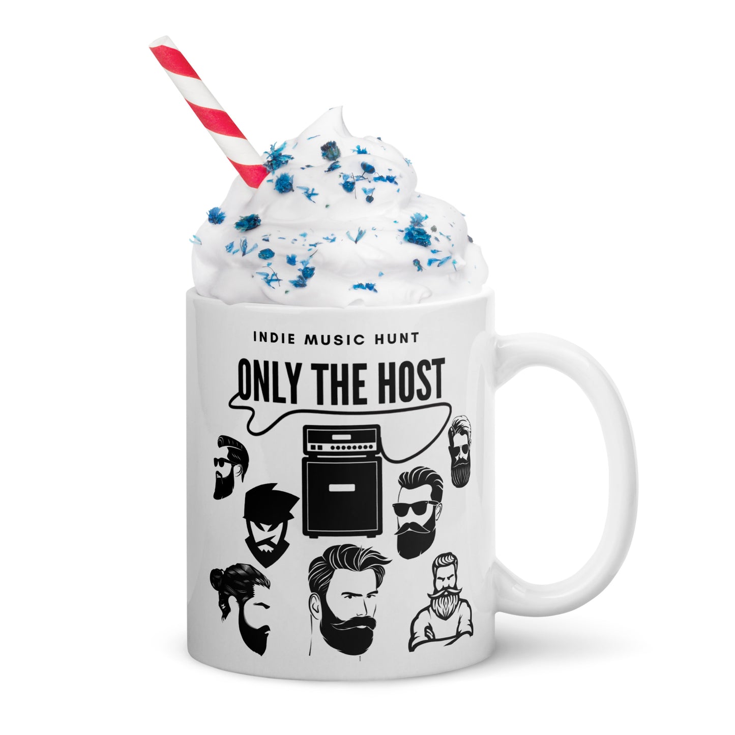 Only The Host Indie Music Hunt White Glossy Mug