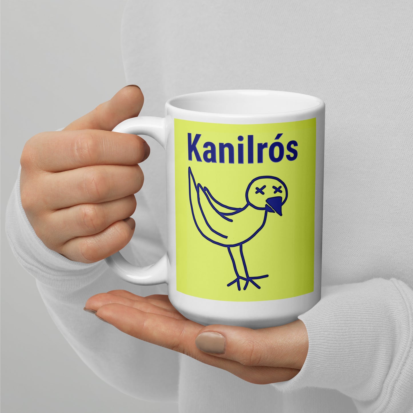 Kanilros Bird White Glossy Mug
