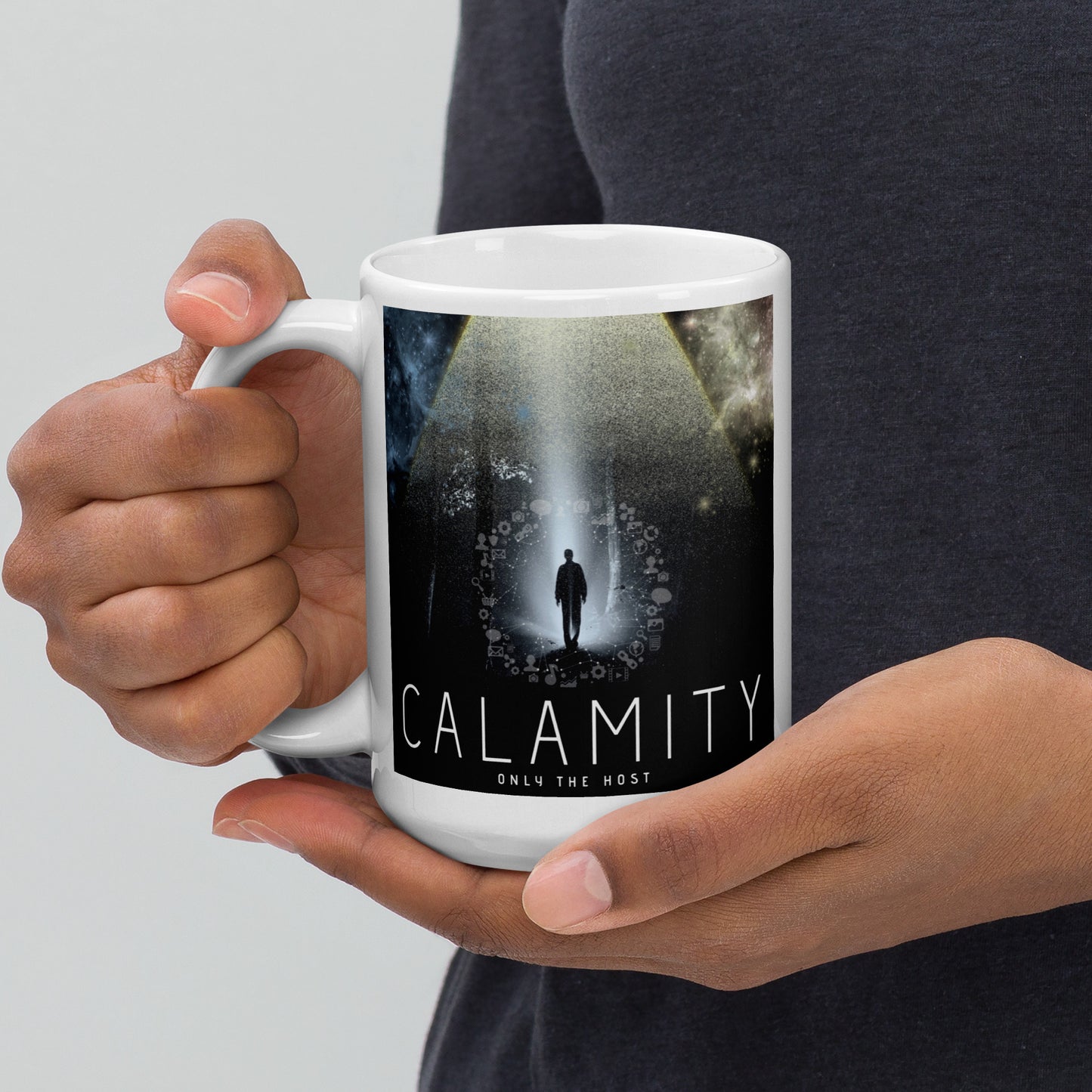 Only The Host - Calamity White Glossy Mug