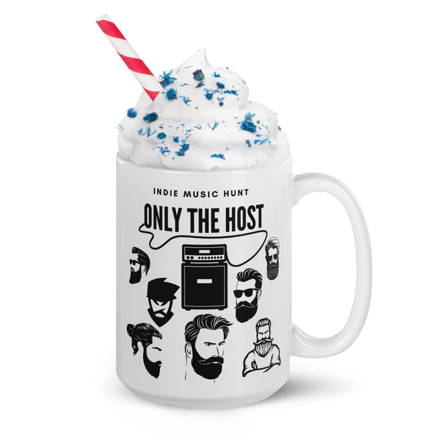 Only The Host Indie Music Hunt White Glossy Mug