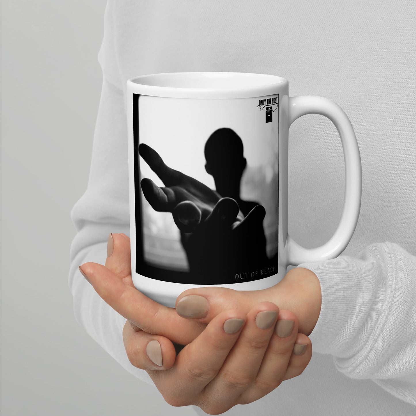 Only The Host - Out Of Reach White Glossy Mug