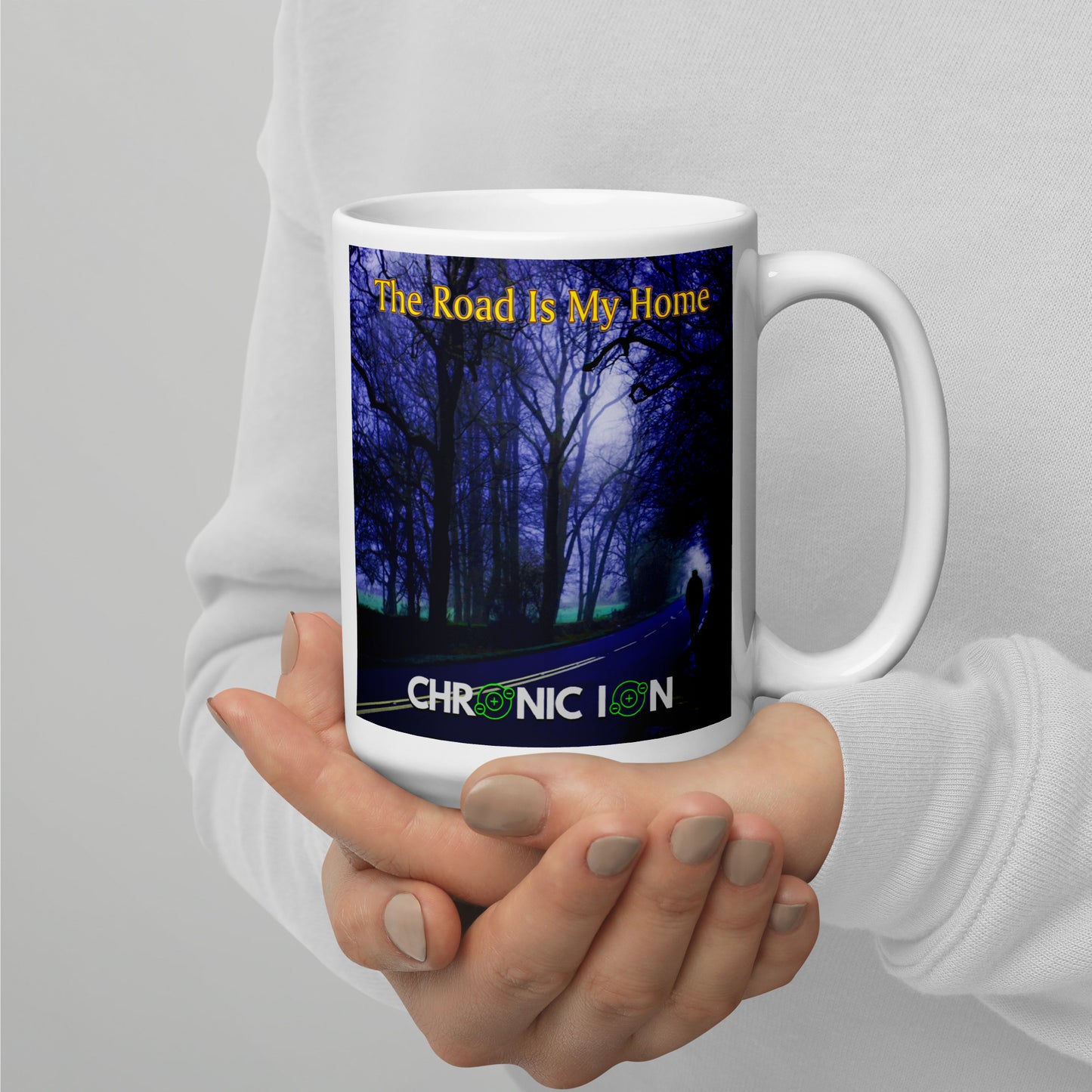 Chronic Ion - The Road Is My Home White Glossy Mug